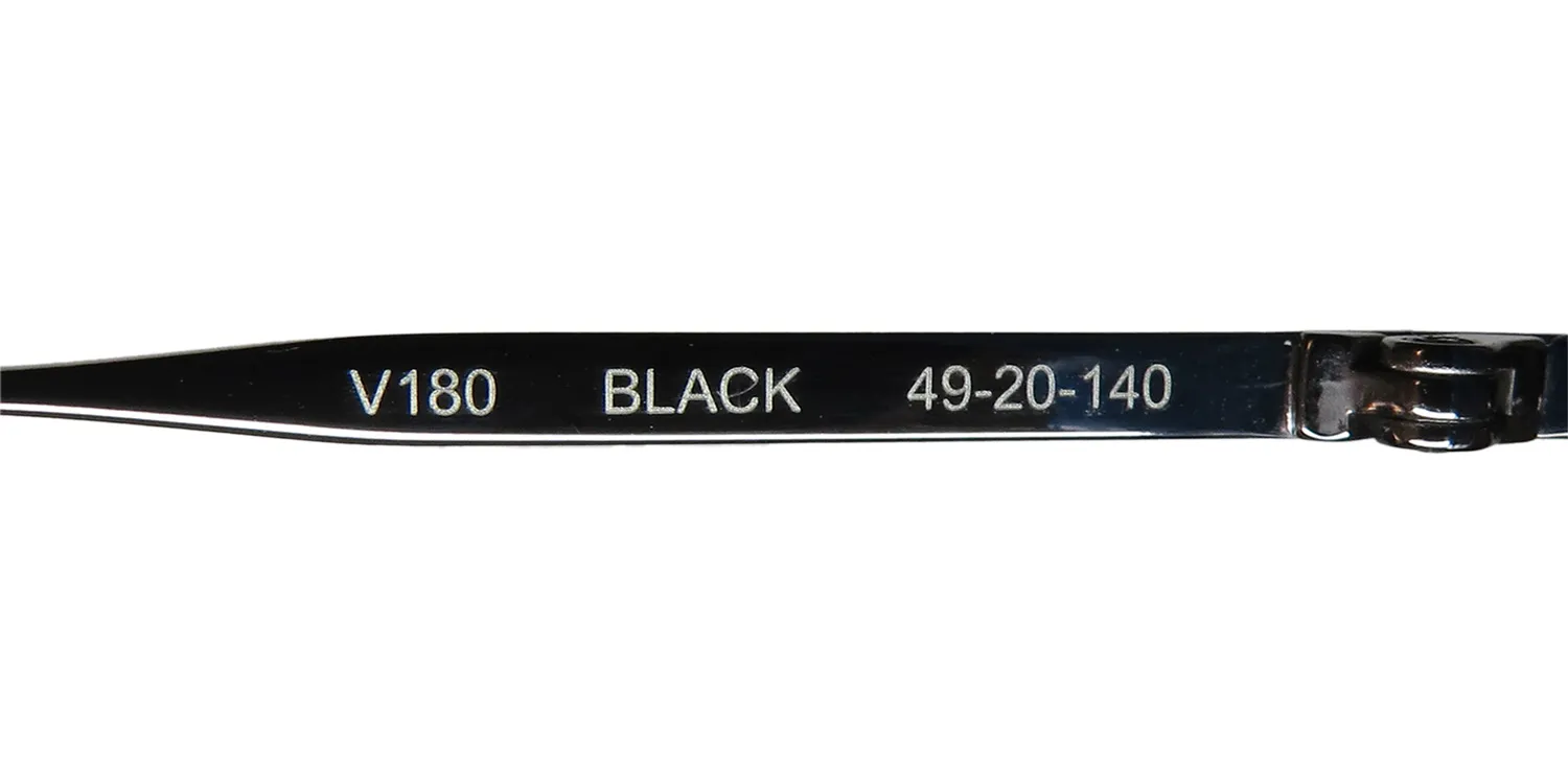 John Varvatos V180 black Eyeglasses Black 49mm 8