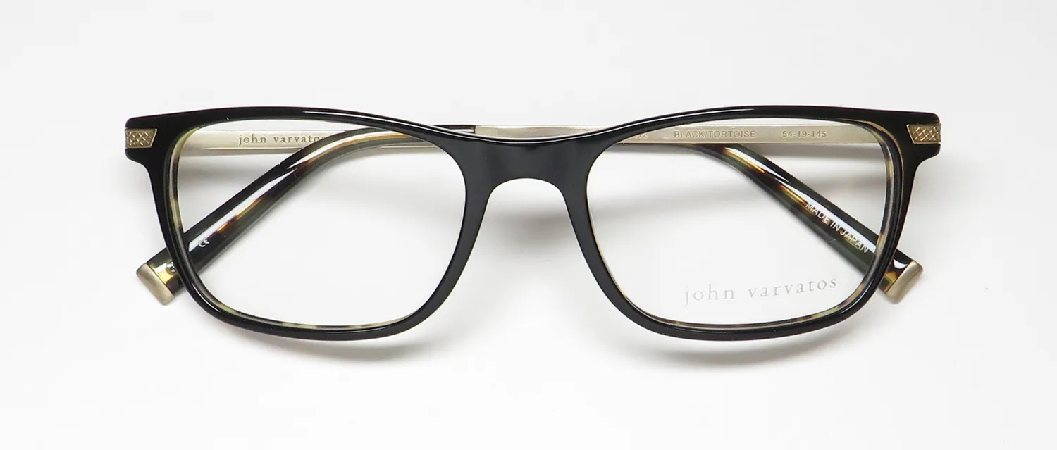 John Varvatos V412 black / tortoise Eyeglasses Black 54mm 2