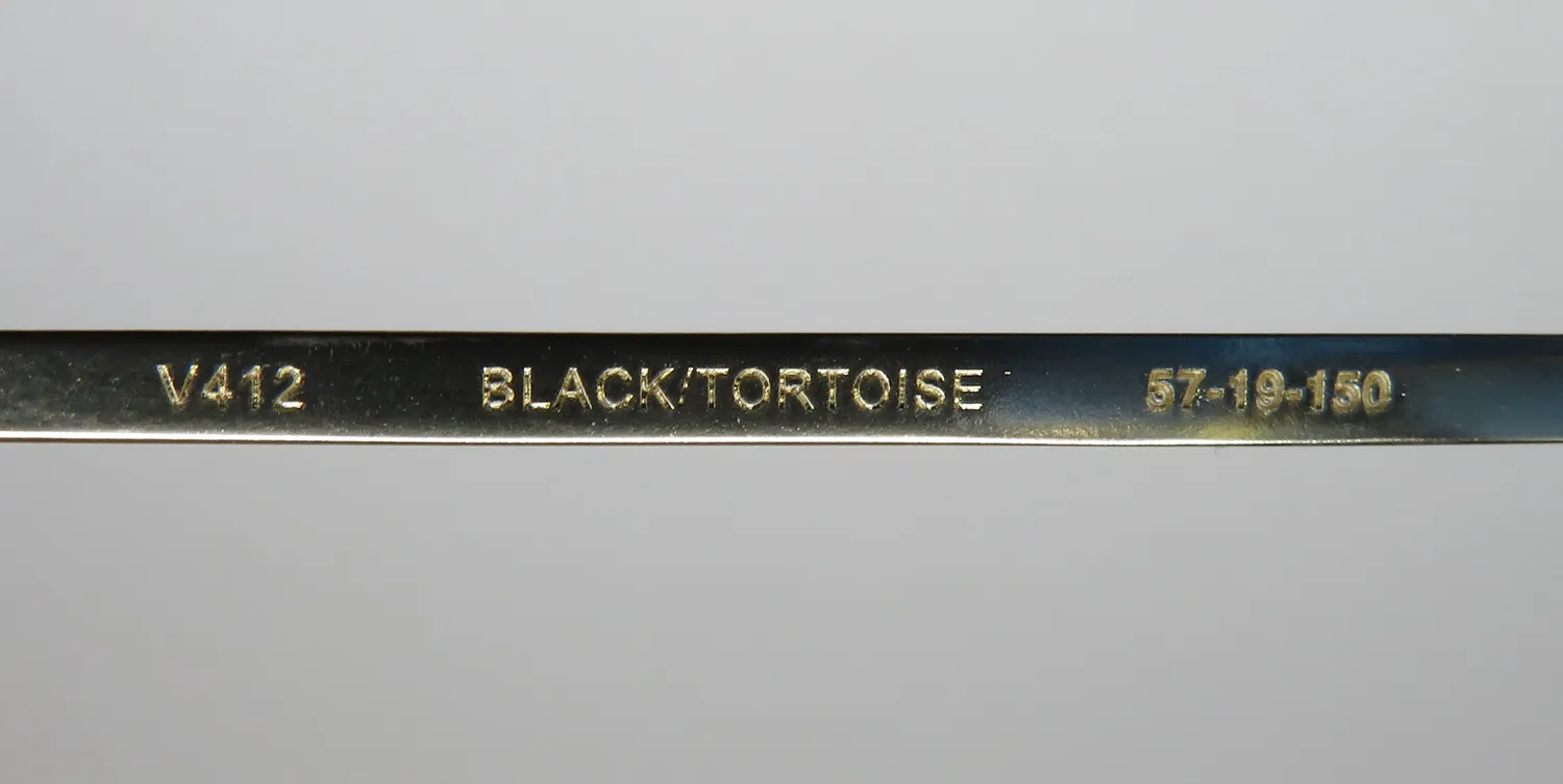 John Varvatos V412 black / tortoise Eyeglasses Black 57mm 8