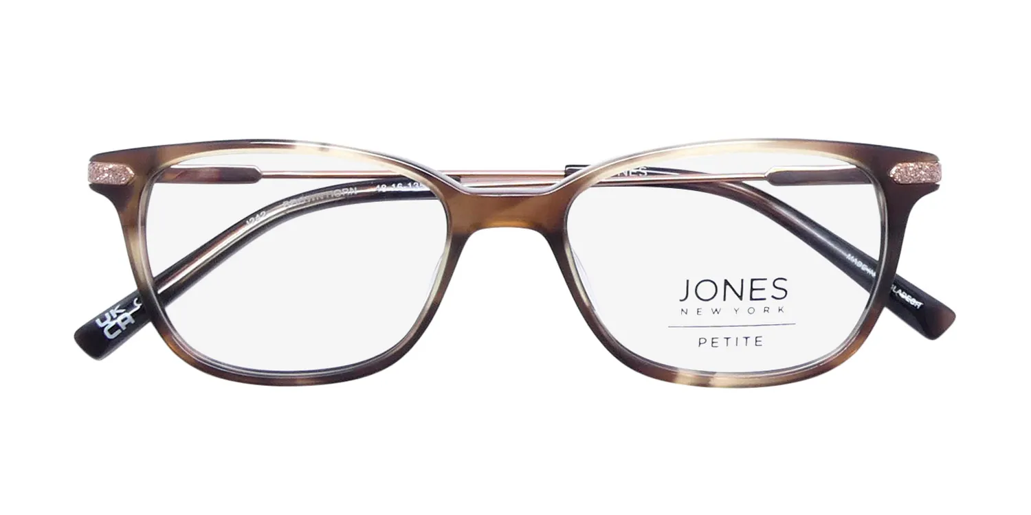 Jones New York J242 Petite brown horn Eyeglasses Brown Horn 48mm 2