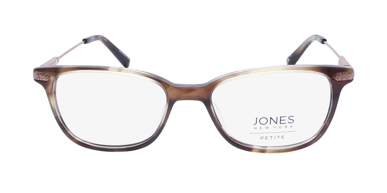 Jones New York J242 Petite brown horn Eyeglasses Brown Horn 48mm 3