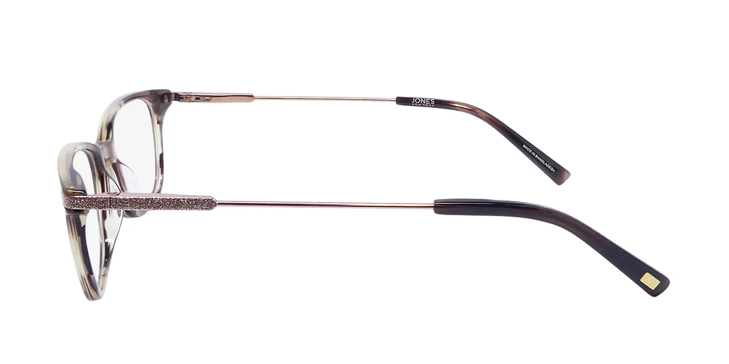 Jones New York J242 Petite brown horn Eyeglasses Brown Horn 48mm 4