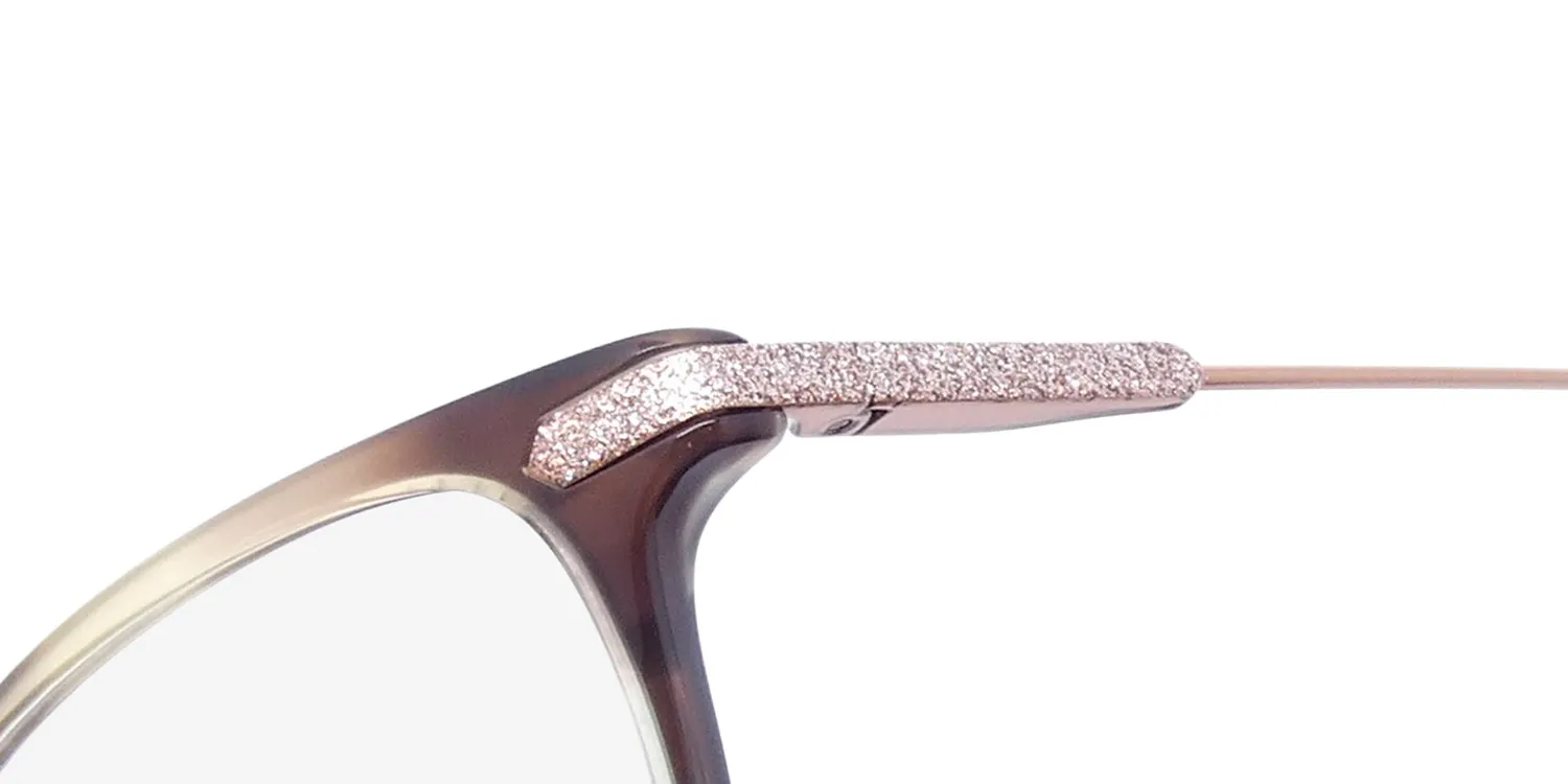 Jones New York J242 Petite brown horn Eyeglasses Brown Horn 48mm 6