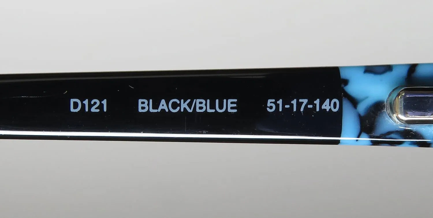 Lucky Brand D121 black/ blue Eyeglasses Black 51mm 8