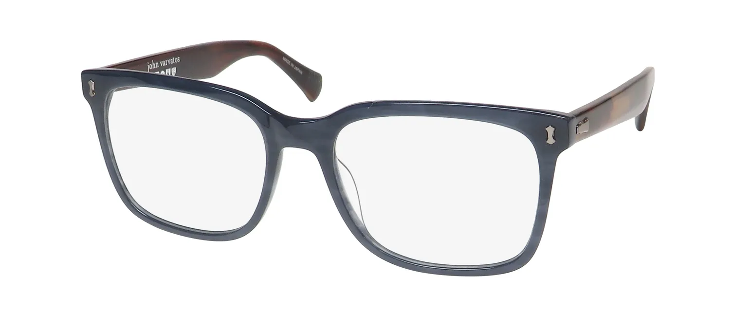 John Varvatos V415 blue Eyeglasses Blue 54mm