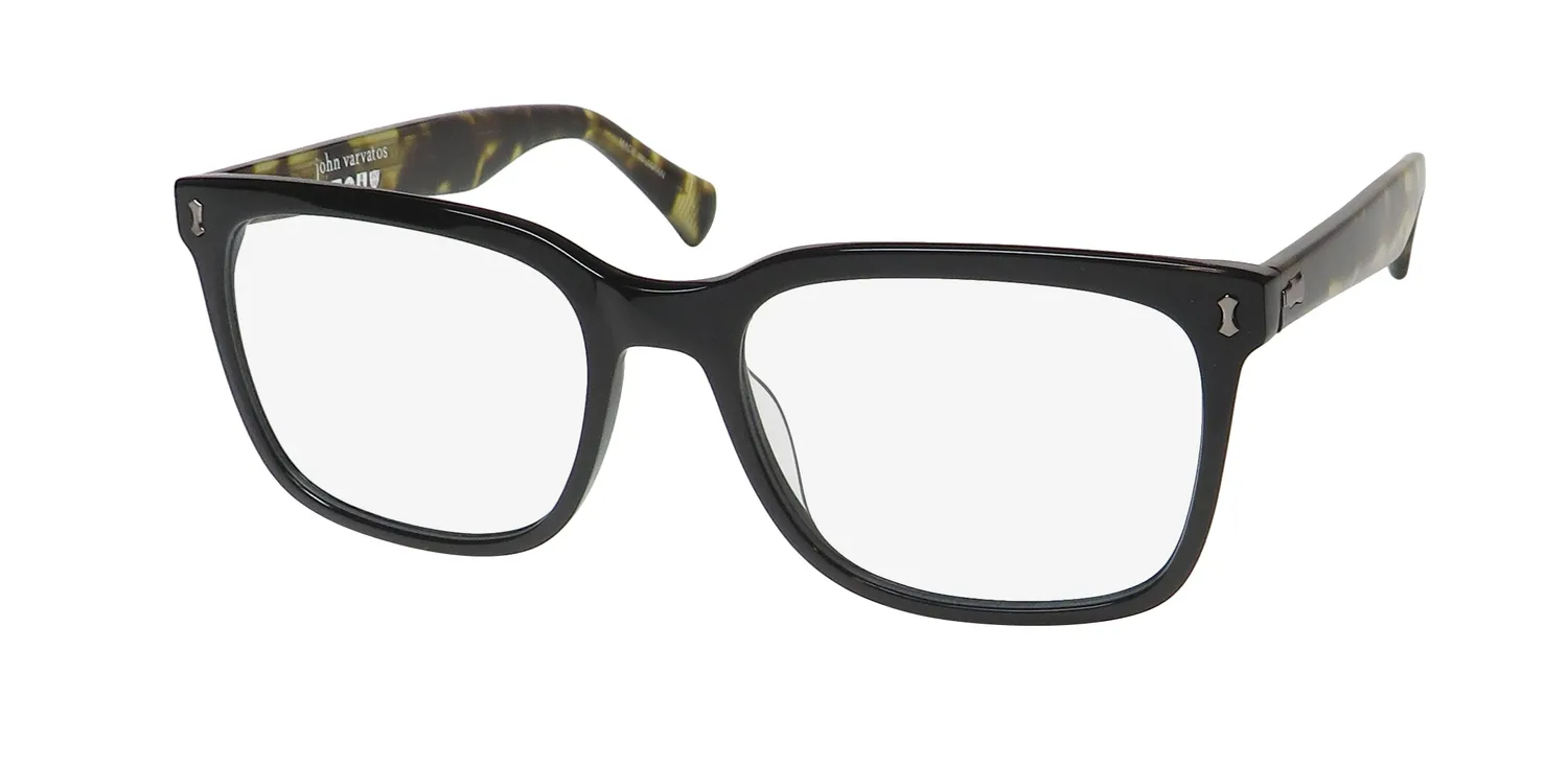 John Varvatos V415 black Eyeglasses Black 54mm