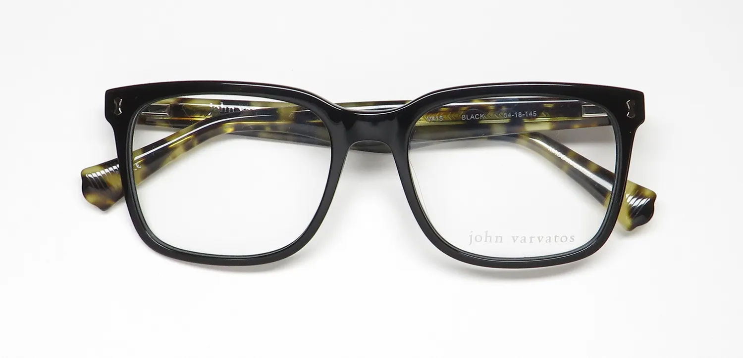 John Varvatos V415 black Eyeglasses Black 54mm 2