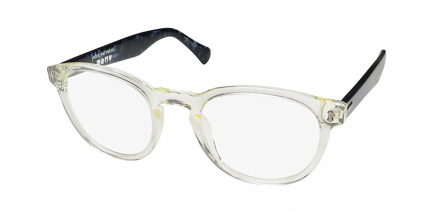 John Varvatos V416 yellow crystal Eyeglasses Yellow Crystal 49mm