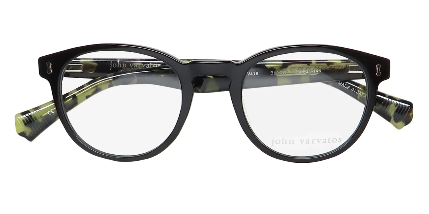 John Varvatos V416 black Eyeglasses Black 49mm 2