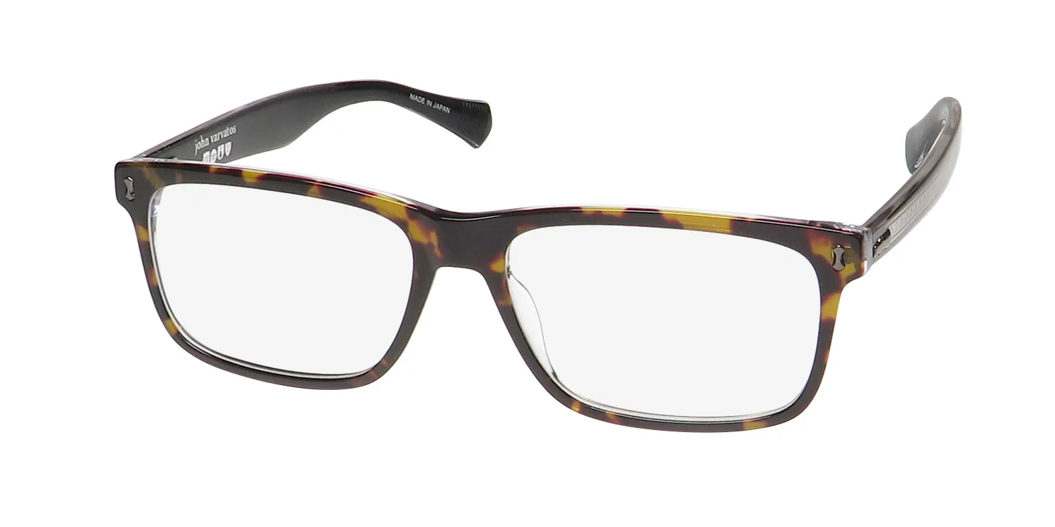 John Varvatos V417 tortoise / crystal Eyeglasses Tortoise 56mm