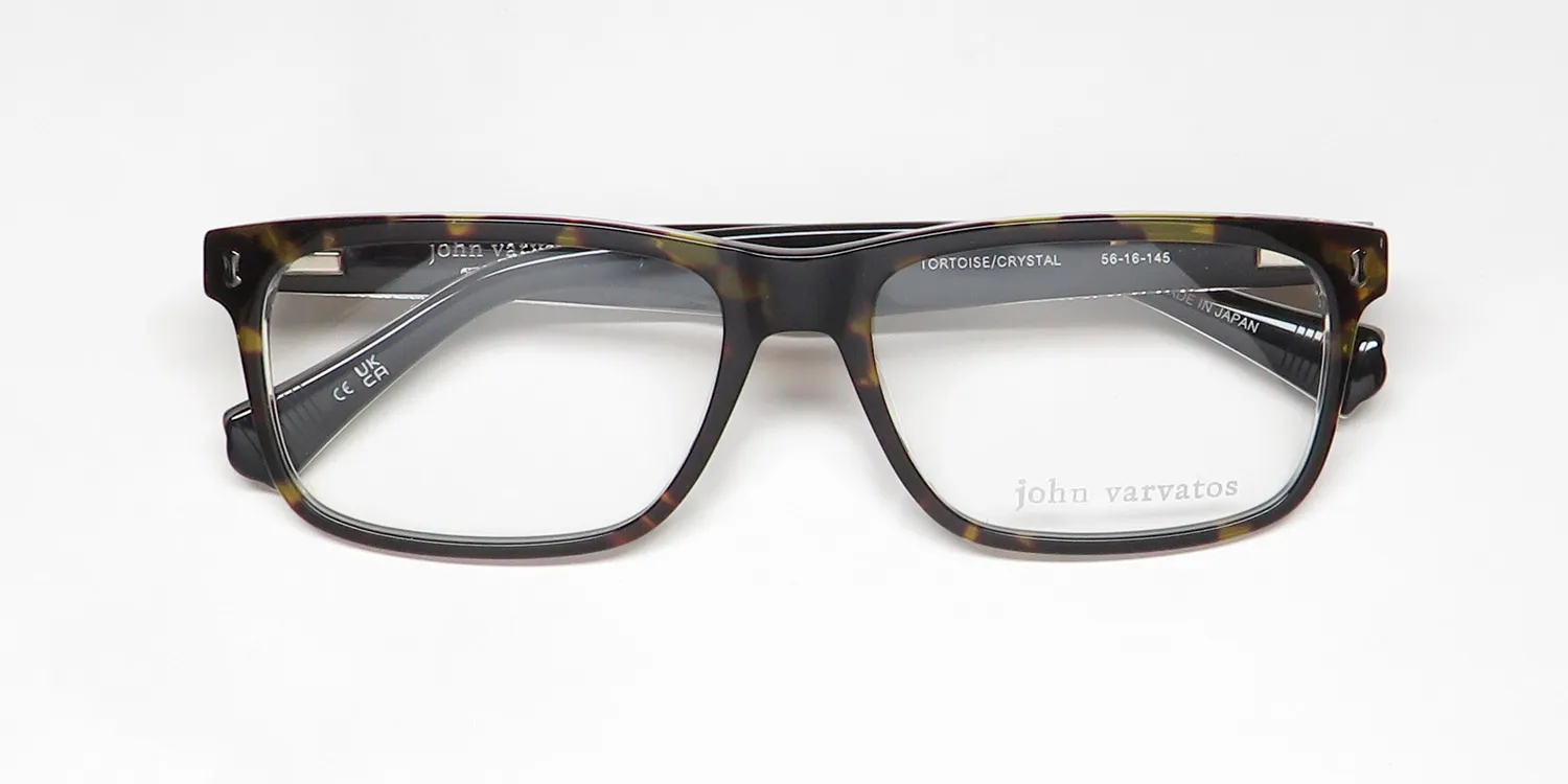 John Varvatos V417 tortoise / crystal Eyeglasses Tortoise 56mm 2
