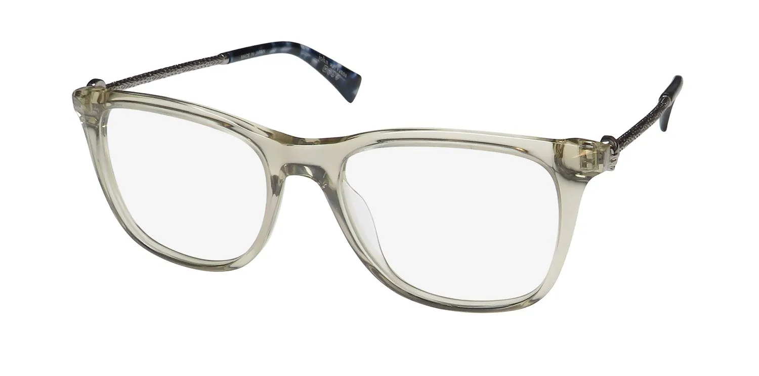 John Varvatos V418 smoke Eyeglasses Smoke Crystal 52mm