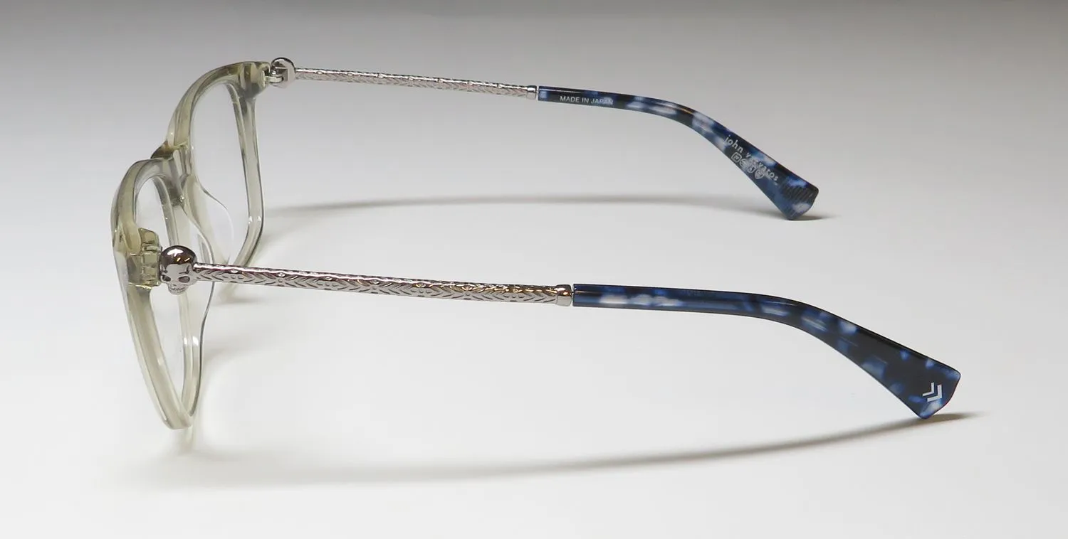 John Varvatos V418 smoke Eyeglasses Smoke Crystal 52mm 4