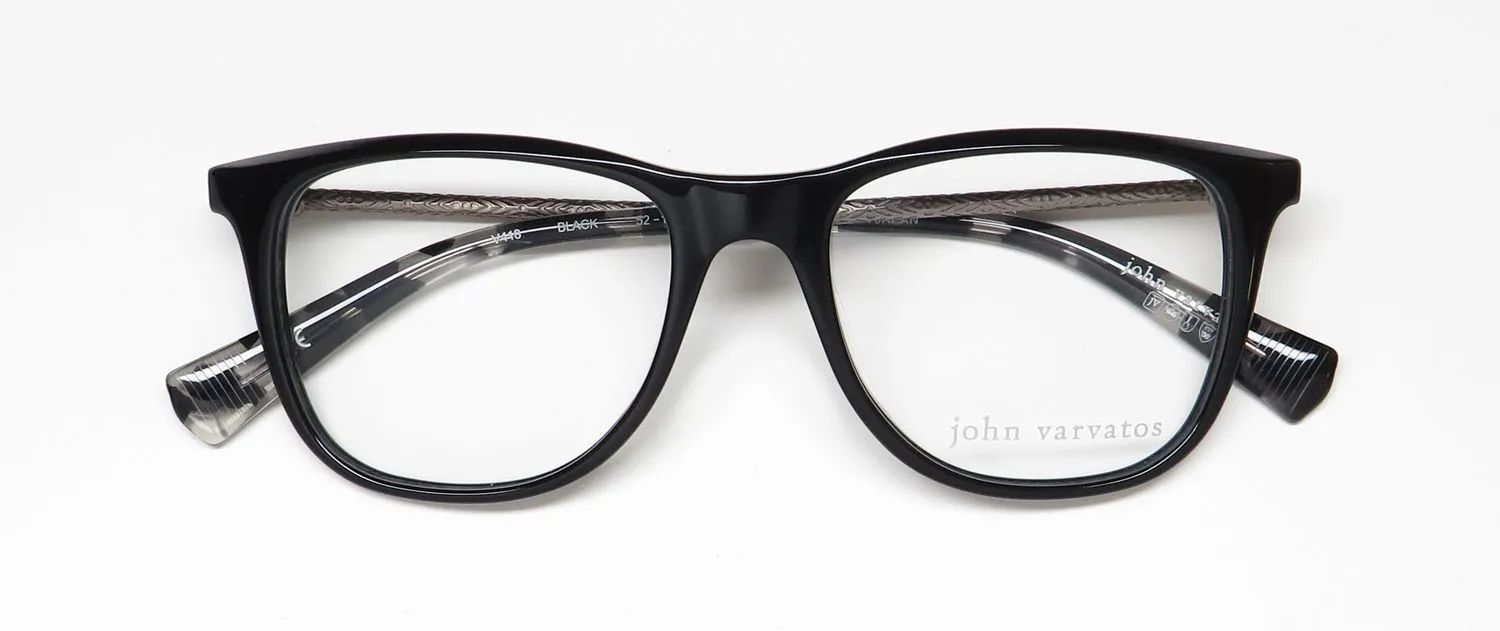 John Varvatos V418 black Eyeglasses Black 52mm 2