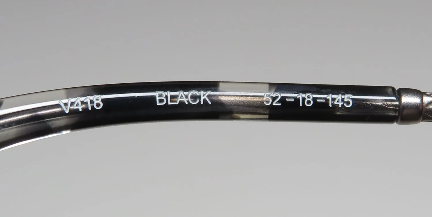 John Varvatos V418 black Eyeglasses Black 52mm 8