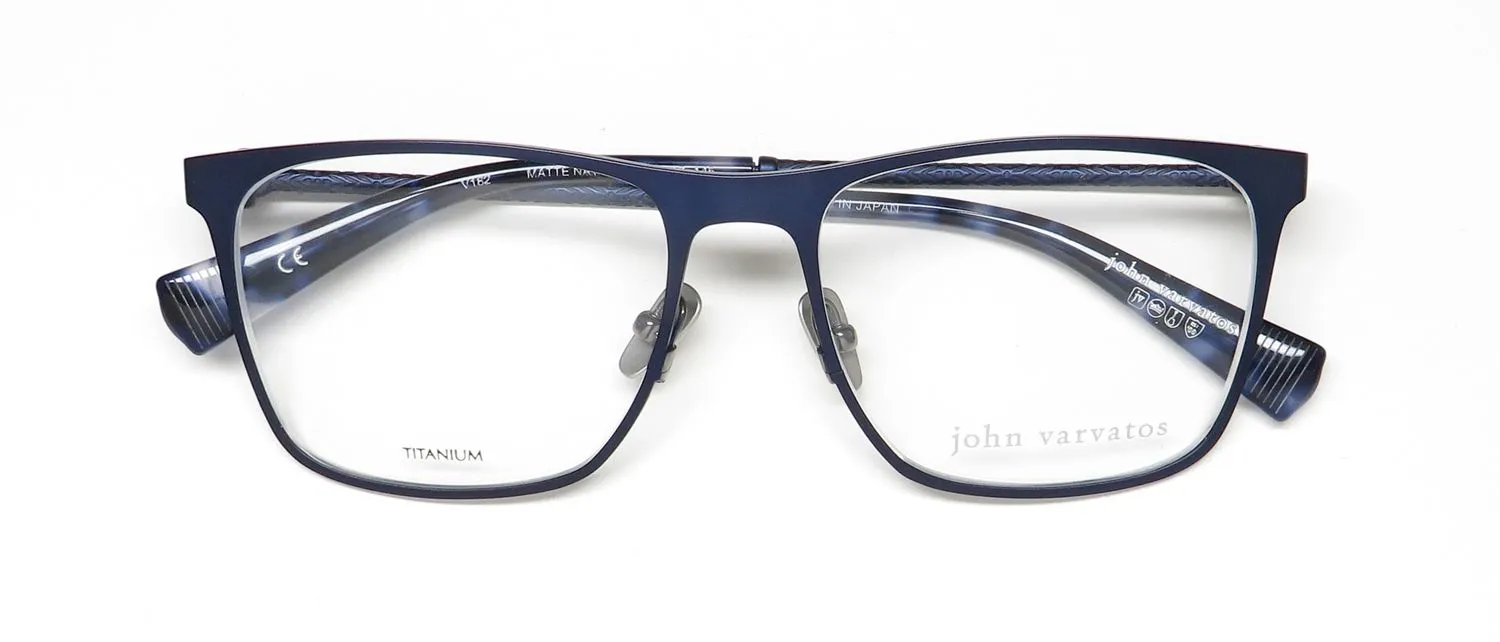 John Varvatos V182 matte navy Eyeglasses Matte Navy 55mm 2