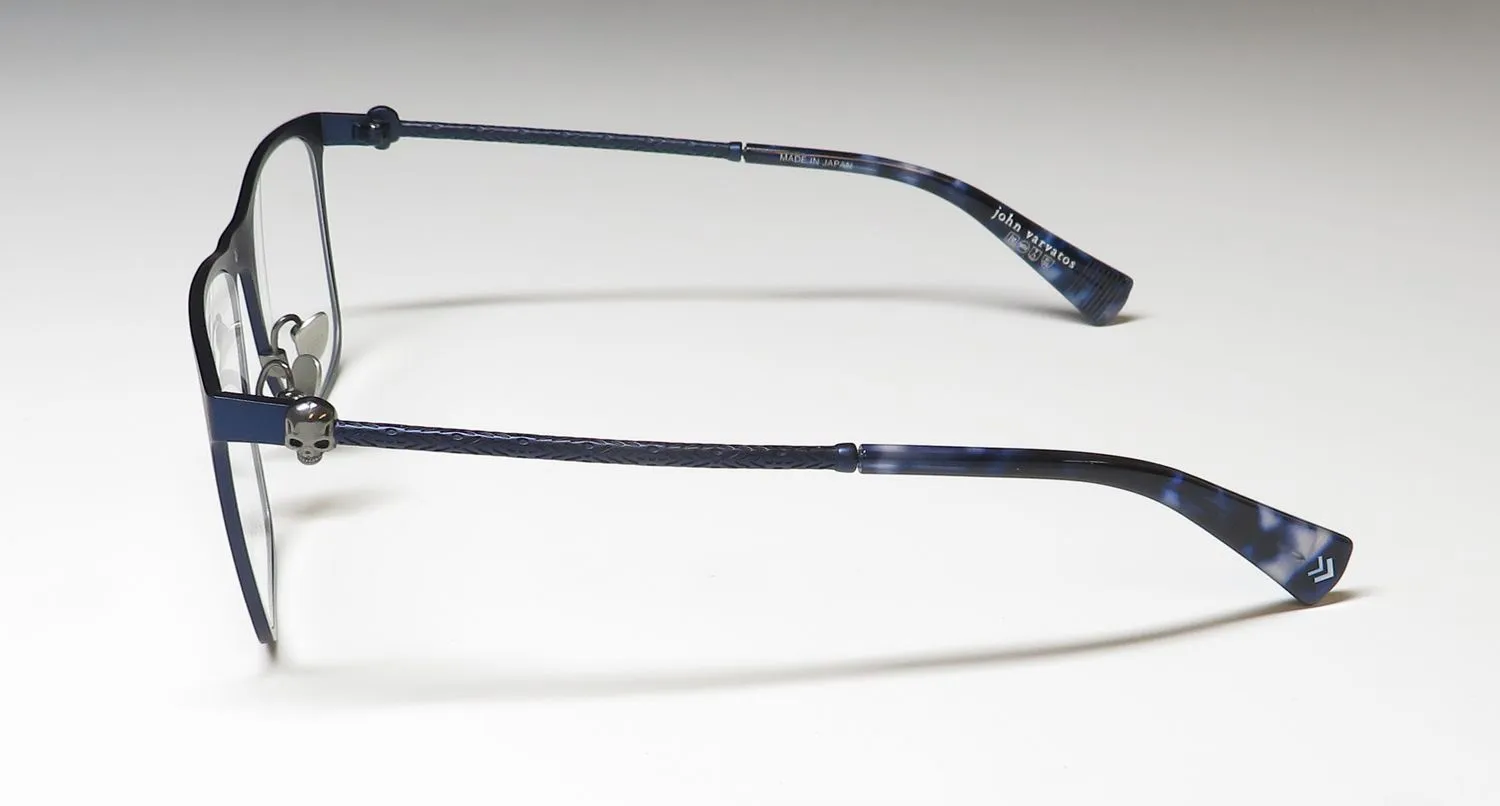 John Varvatos V182 matte navy Eyeglasses Matte Navy 55mm 4