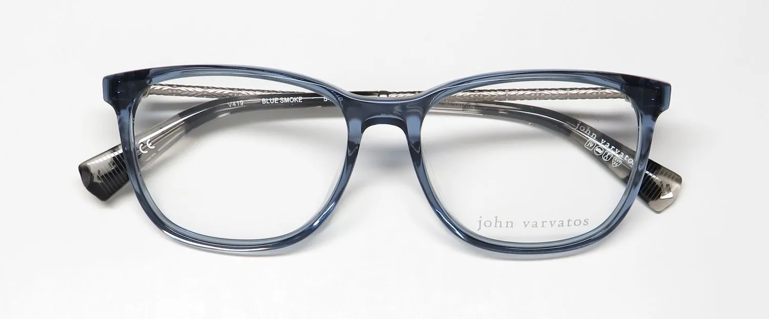John Varvatos V419 blue smoke Eyeglasses Blue Smoke 54mm 2