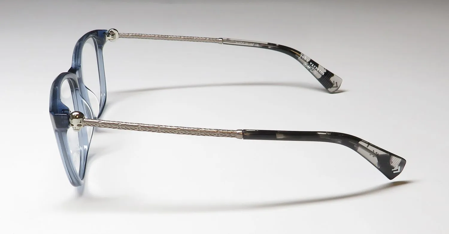 John Varvatos V419 blue smoke Eyeglasses Blue Smoke 54mm 4