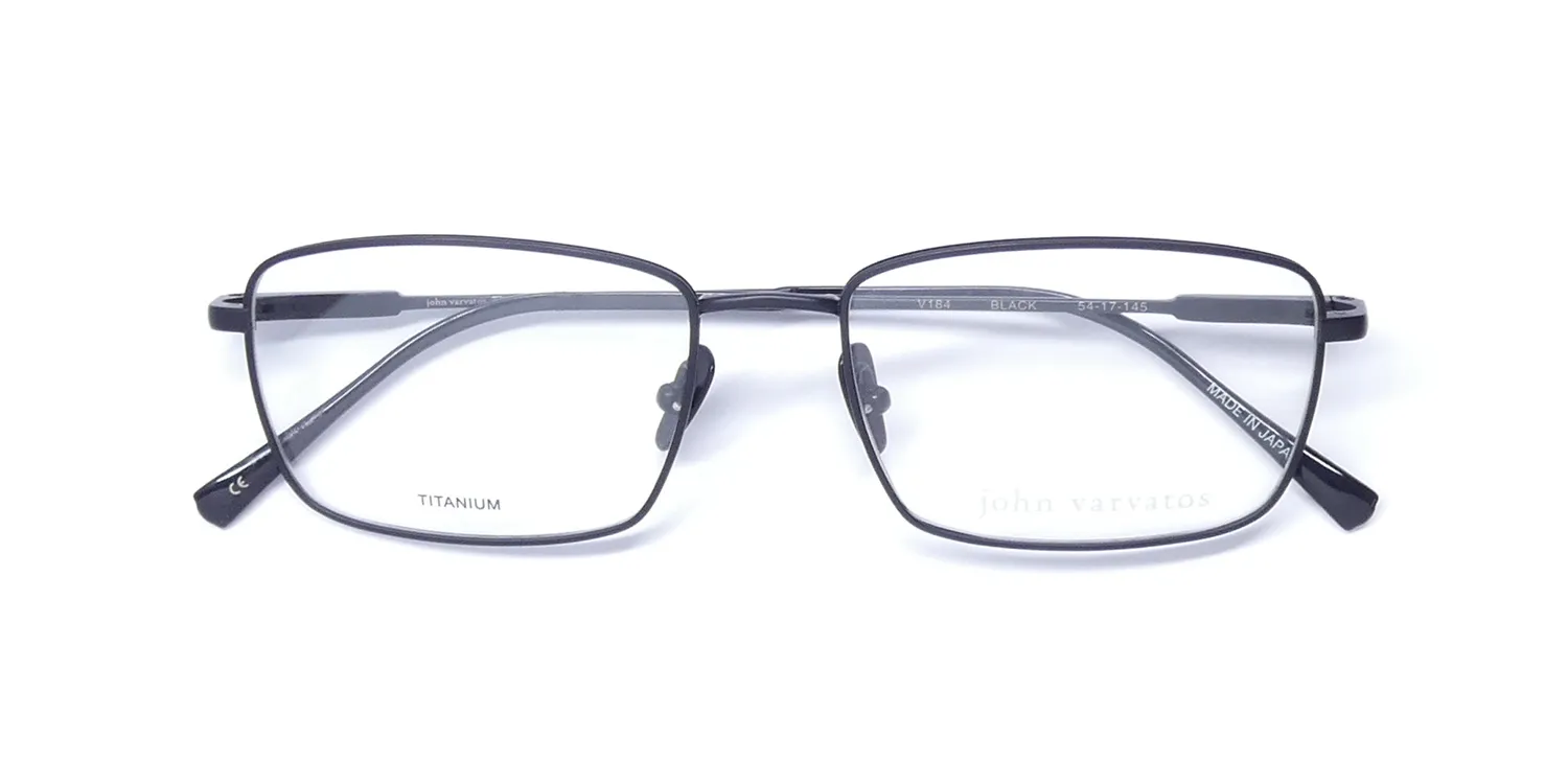 John Varvatos V184 black Eyeglasses Black 54mm 2