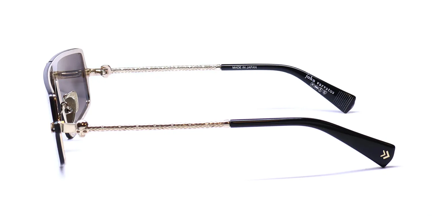 John Varvatos V545 gold Sunglasses Gold 46mm 4