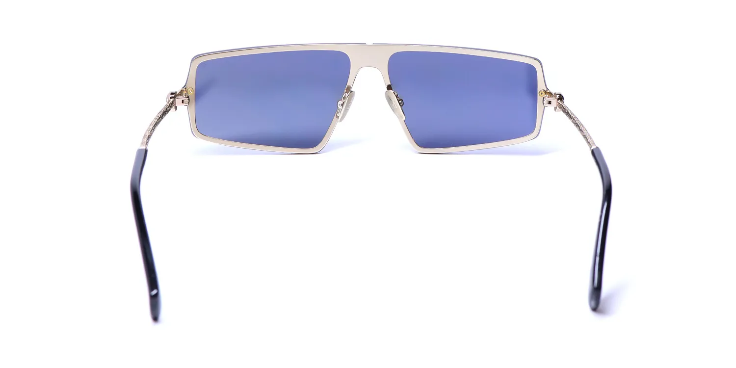 John Varvatos V545 gold Sunglasses Gold 46mm 5