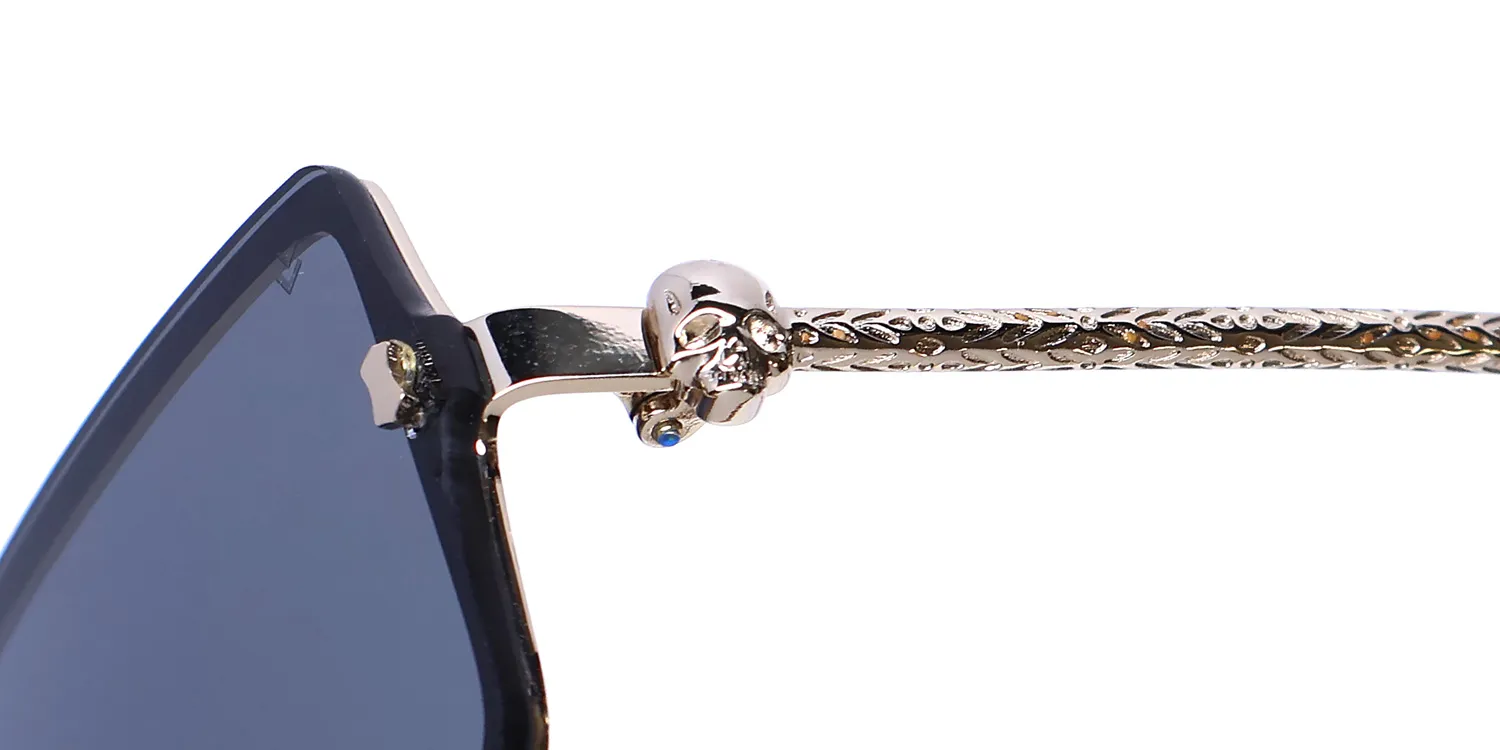 John Varvatos V545 gold Sunglasses Gold 46mm 6