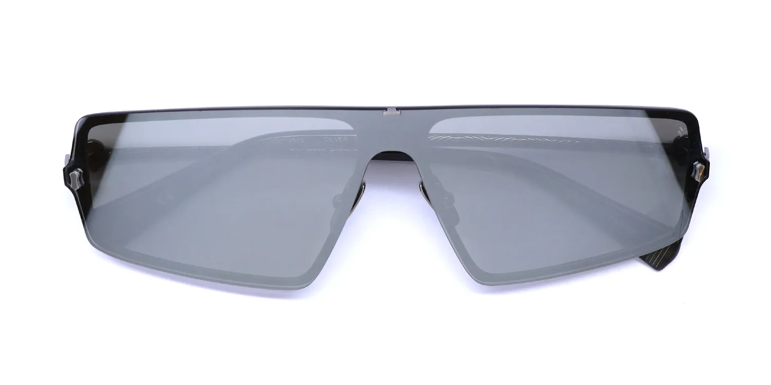 John Varvatos V545 silver Sunglasses Silver 46mm 2