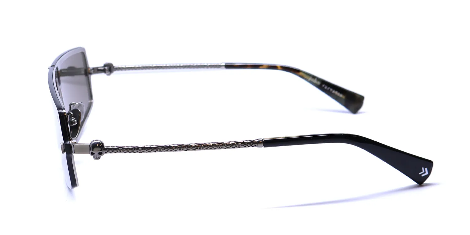 John Varvatos V545 silver Sunglasses Silver 46mm 4