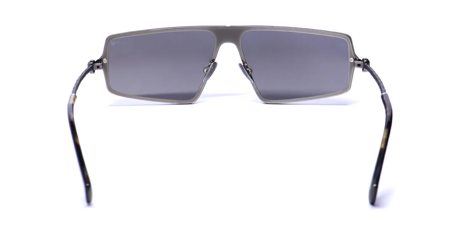 John Varvatos V545 silver Sunglasses Silver 46mm 5
