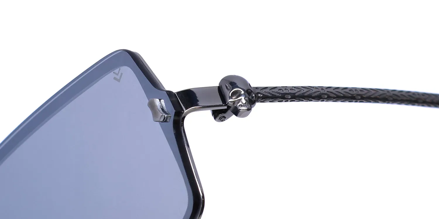 John Varvatos V545 silver Sunglasses Silver 46mm 6