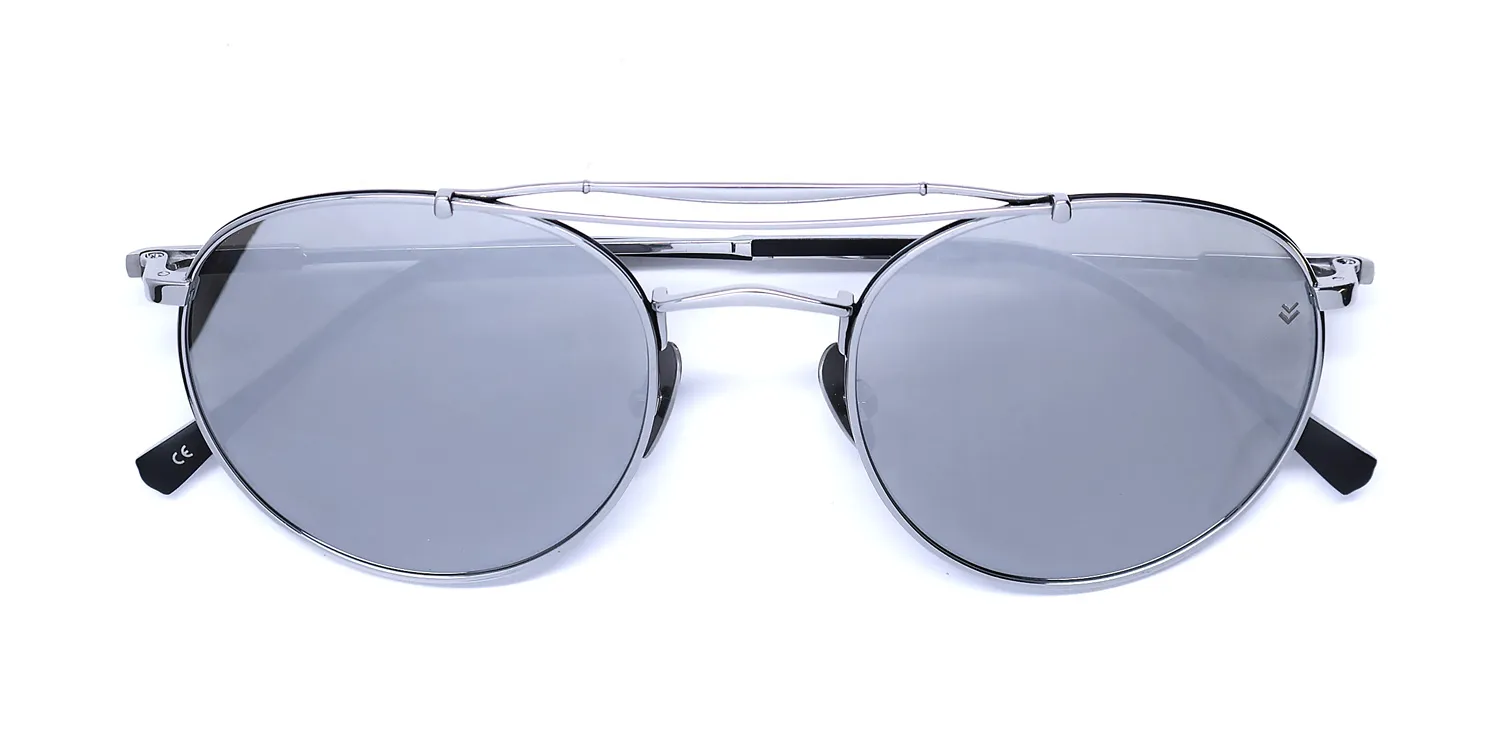 John Varvatos V547 silver Sunglasses Silver 52mm 2