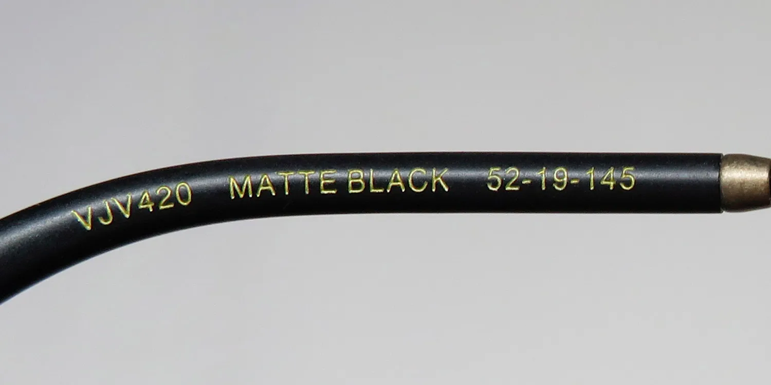John Varvatos Vjv420 matte black Eyeglasses Matte Black 52mm 8