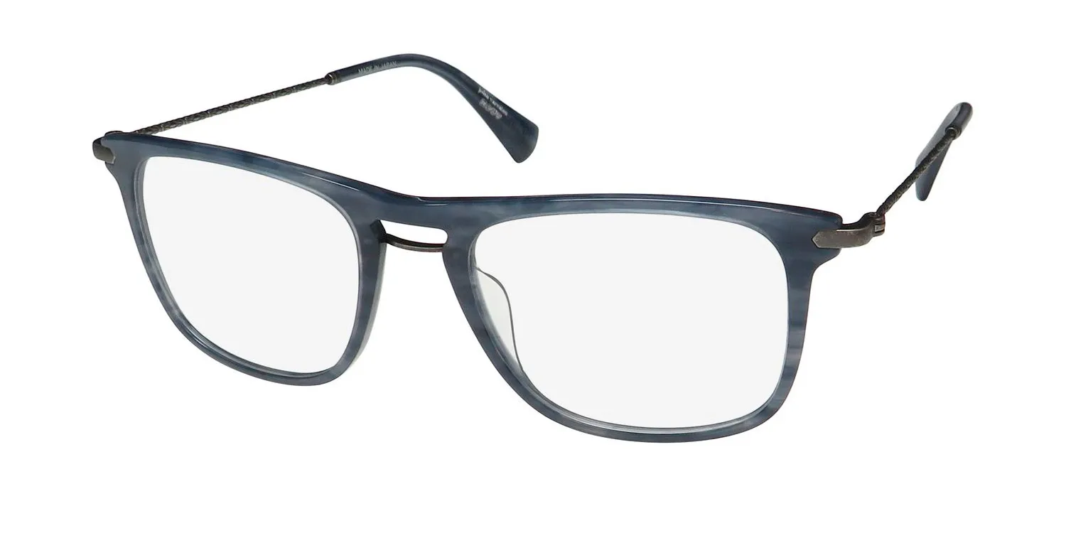 John Varvatos Vjv420 blue horn Eyeglasses Blue Horn 52mm