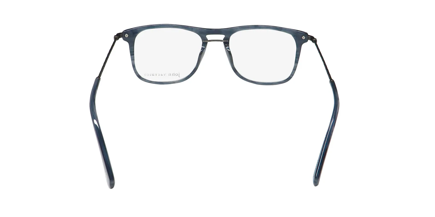 John Varvatos Vjv420 blue horn Eyeglasses Blue Horn 52mm 5