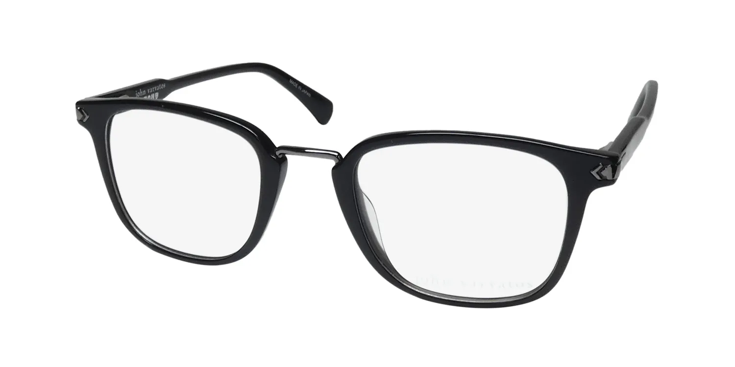 John Varvatos Vjv423 tp black Eyeglasses Transparent Black 49mm