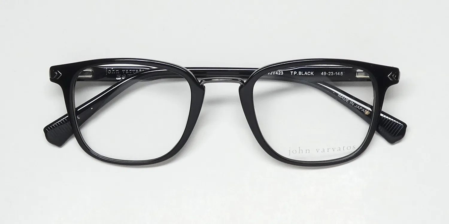 John Varvatos Vjv423 tp black Eyeglasses Transparent Black 49mm 2