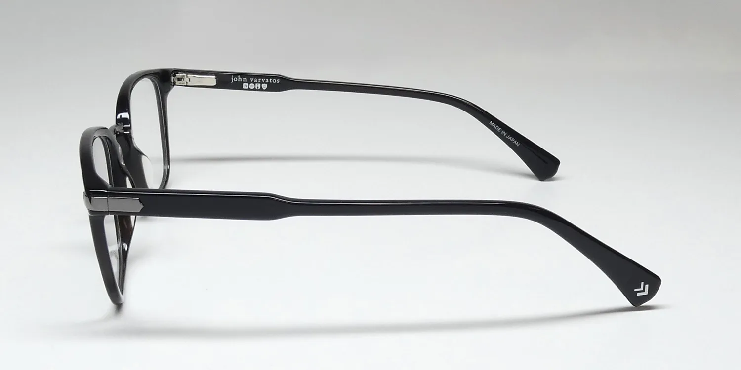 John Varvatos Vjv423 tp black Eyeglasses Transparent Black 49mm 4