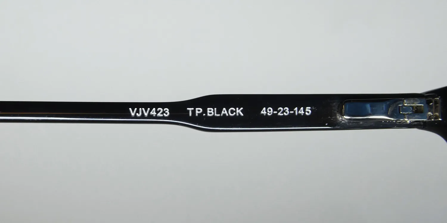 John Varvatos Vjv423 tp black Eyeglasses Transparent Black 49mm 8