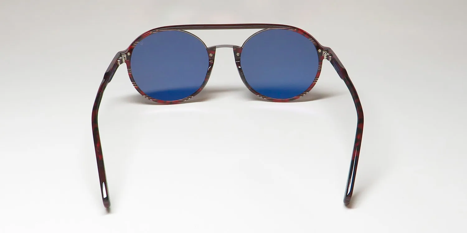 John Varvatos Sjv552 striped red Sunglasses Striped Red 55mm Unisex 5