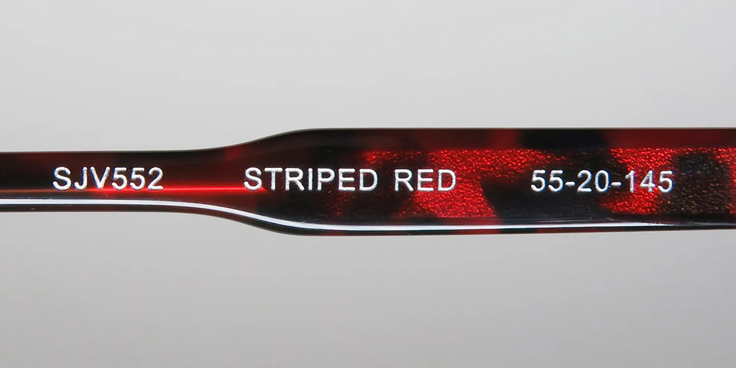 John Varvatos Sjv552 striped red Sunglasses Striped Red 55mm Unisex 8