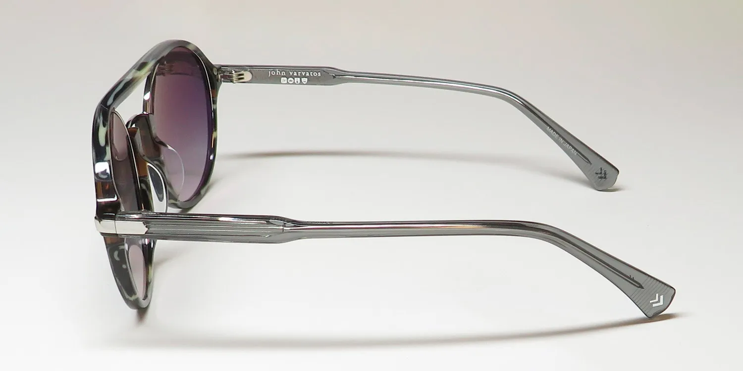John Varvatos Sjv552 grey horn Sunglasses Grey Horn 55mm Unisex 4