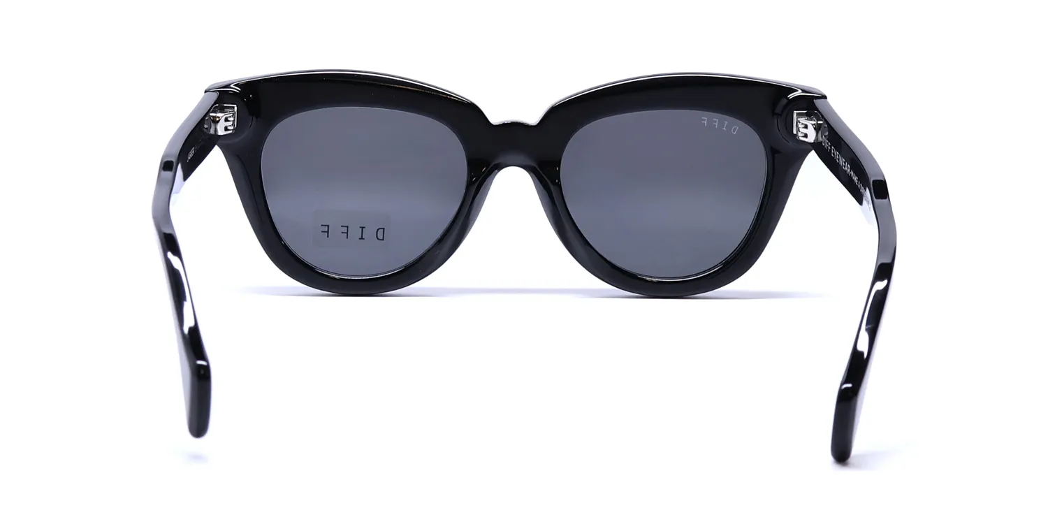 Diff Jagger bk Sunglasses Black 48mm 5
