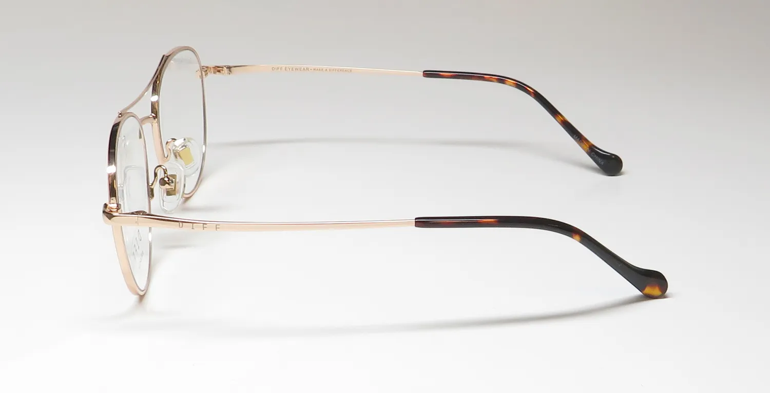 Diff Aiden Blue Light Lens rg Eyeglasses Rose Gold 50mm 4