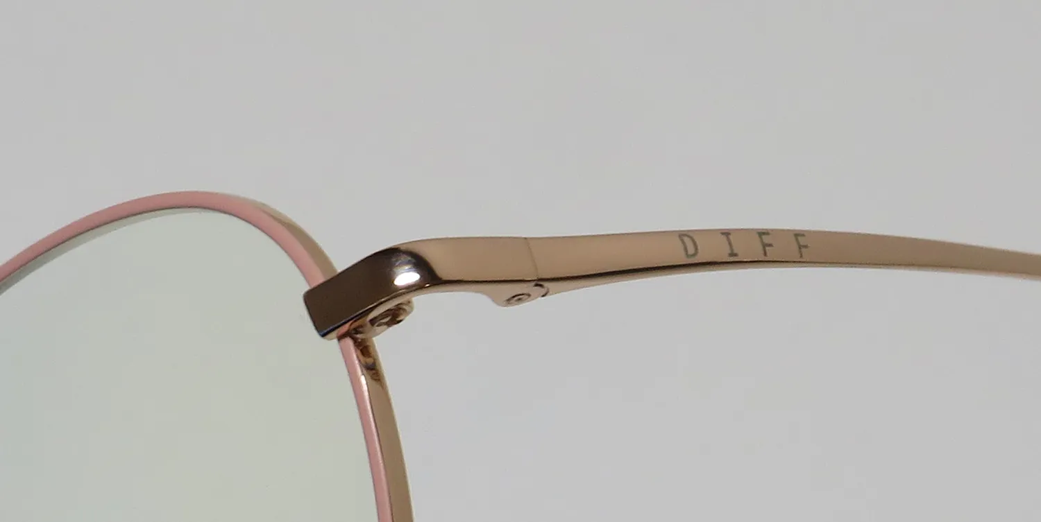 Diff Aiden Blue Light Lens rg Eyeglasses Rose Gold 50mm 6