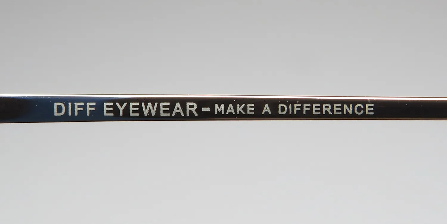 Diff Aiden Blue Light Lens rg Eyeglasses Rose Gold 50mm 7