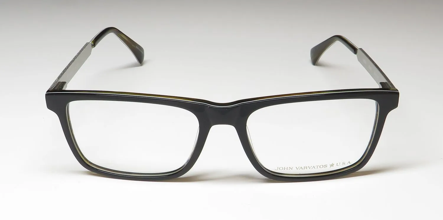 John Varvatos Vjvc003 black Eyeglasses Black 55mm 3