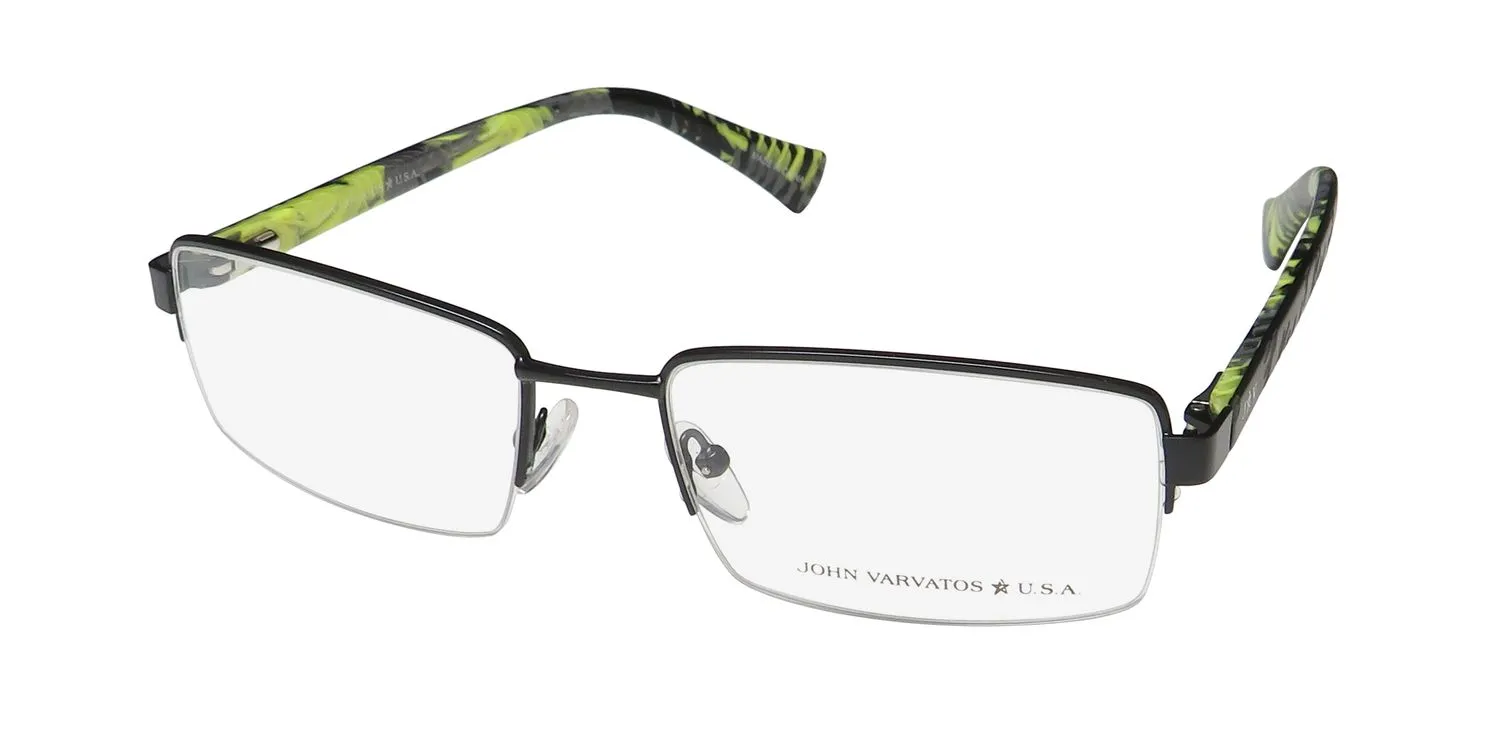 John Varvatos Vjvc006 black Eyeglasses Black 56mm
