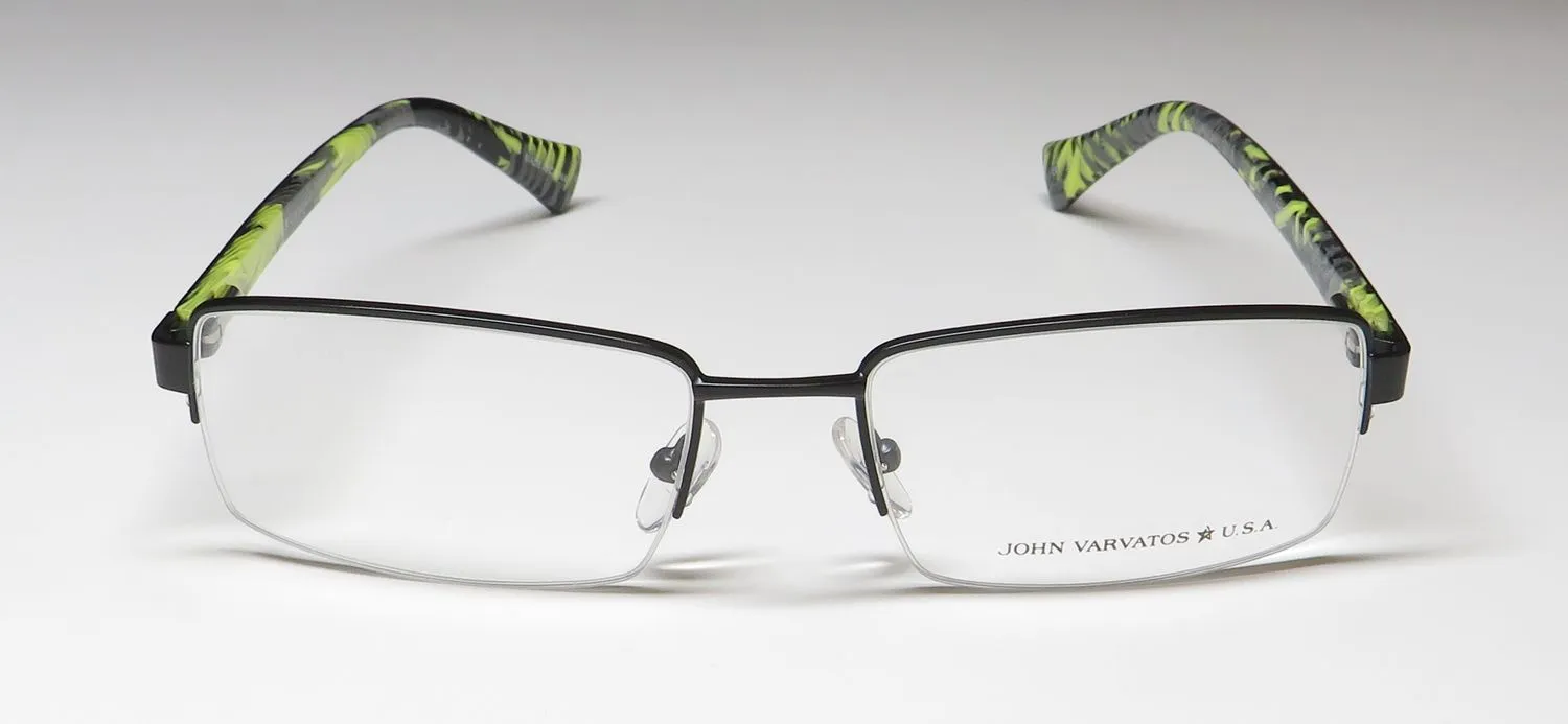 John Varvatos Vjvc006 black Eyeglasses Black 56mm 3