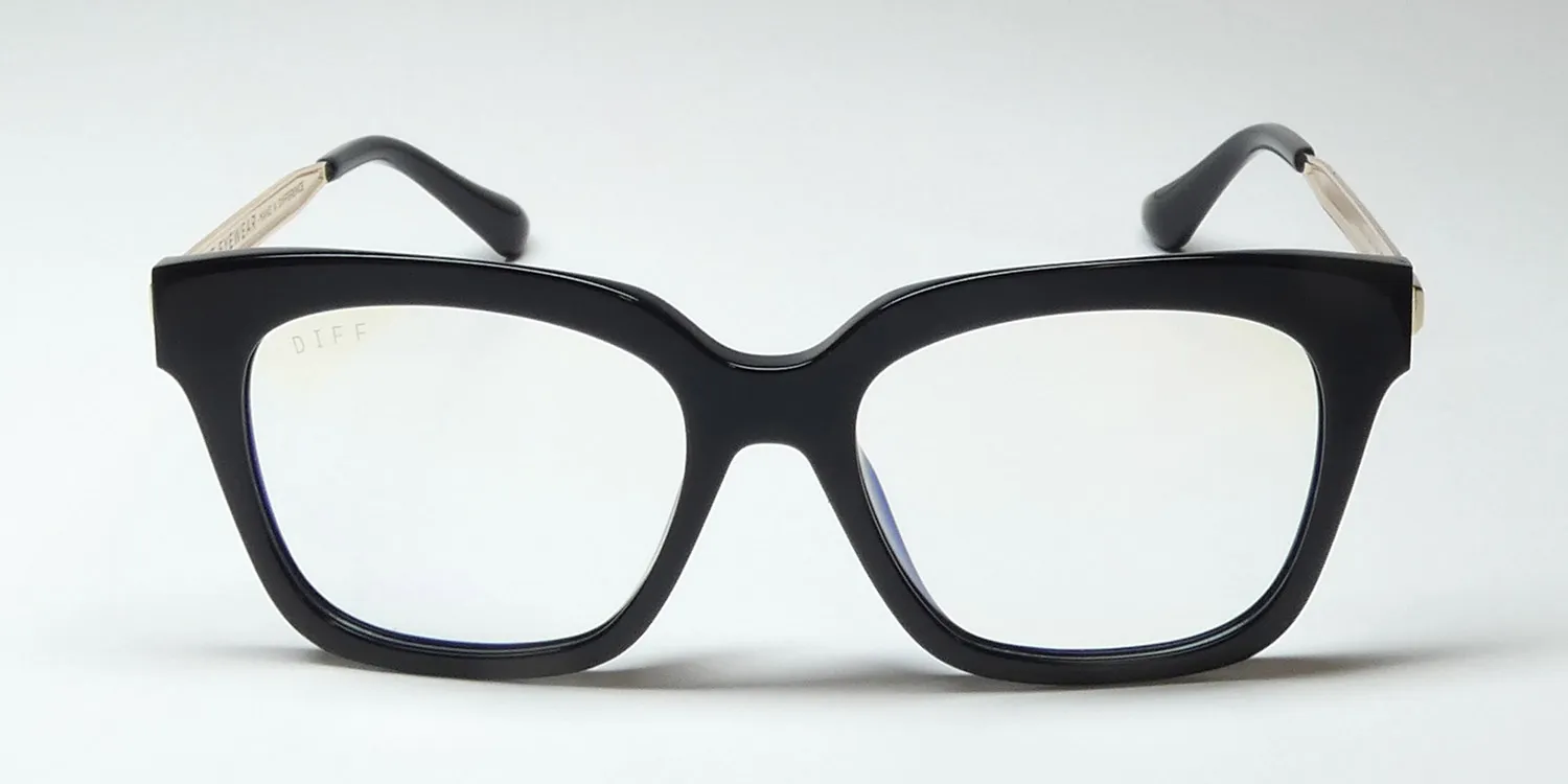 Diff Bella Blue Light Lens bk Eyeglasses Black 50mm 3